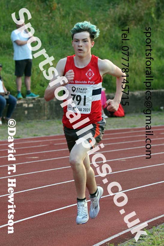 1500 metres, 2021 North East Grand Prix 5, Monkton, Wednesday, July 21st. Photo: David T. Hewitson/Sports for All Pics